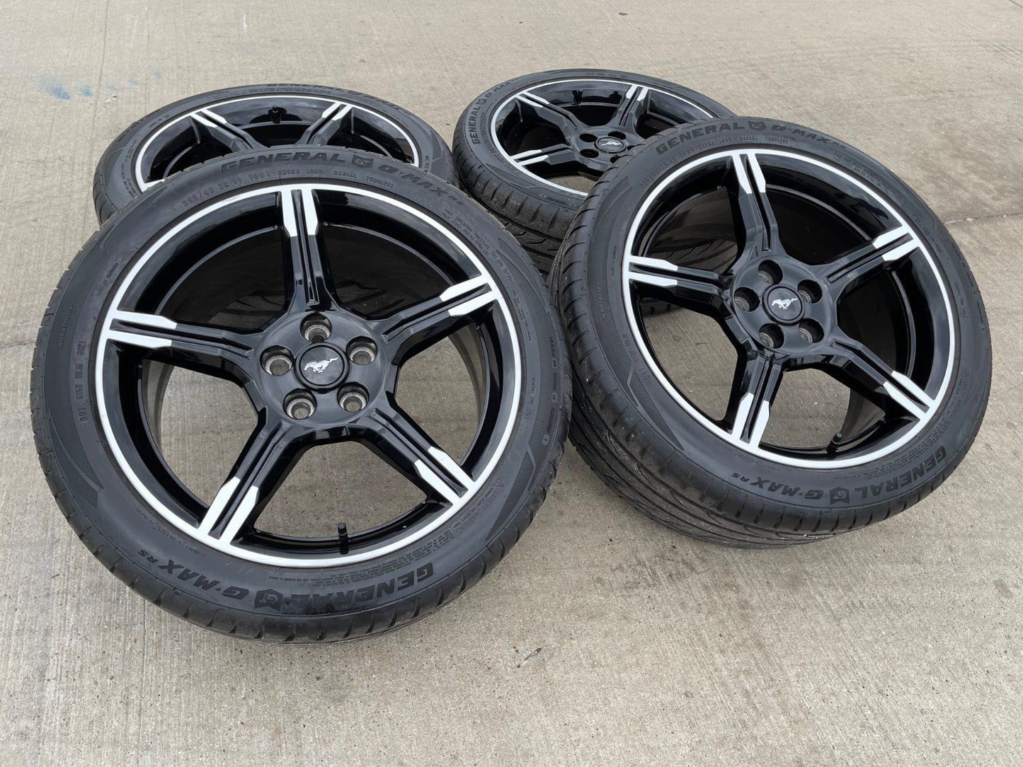 19" Ford Mustang GT OEM 10220 wheels rims 2021 2022 2023 2024 2025 2026