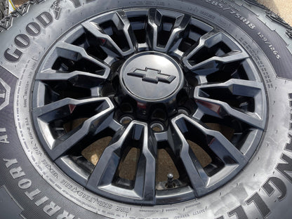 18" Chevy Silverado ALASKAN AT4X 2500 OEM 14031 wheels rims 2025 2026 NEW 35"