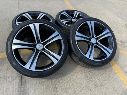 19" Mercedes AMG C E S Class OEM 85534 wheels rims tires CONTINENTAL SET