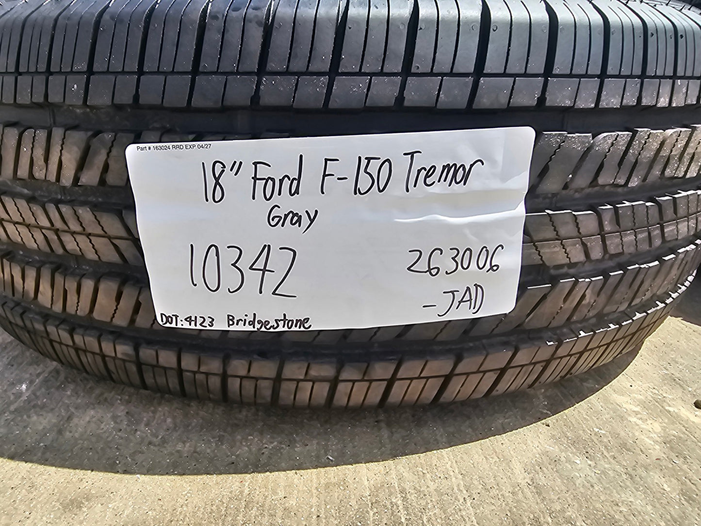 18" Ford F-150 TREMOR OEM rims wheels 10342 95351 SET Expedition BRIDGESTONE NEW