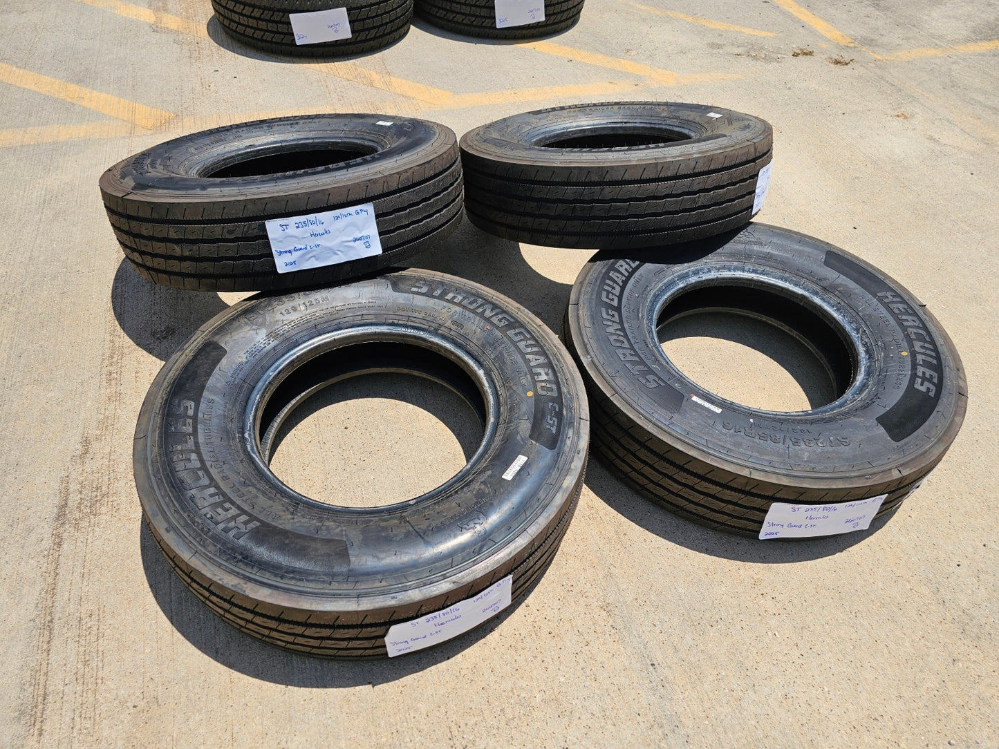 (4) 235/85/16 Hercules Strong Guard C-ST tires 235/85R16 LT 14 ply LR G 132M NEW