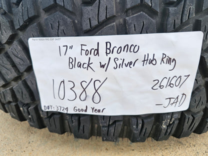 17" Ford Bronco SASQUATCH wheels rims BEADLOCK 10388 Ranger SET GOODYEAR A/T 35"