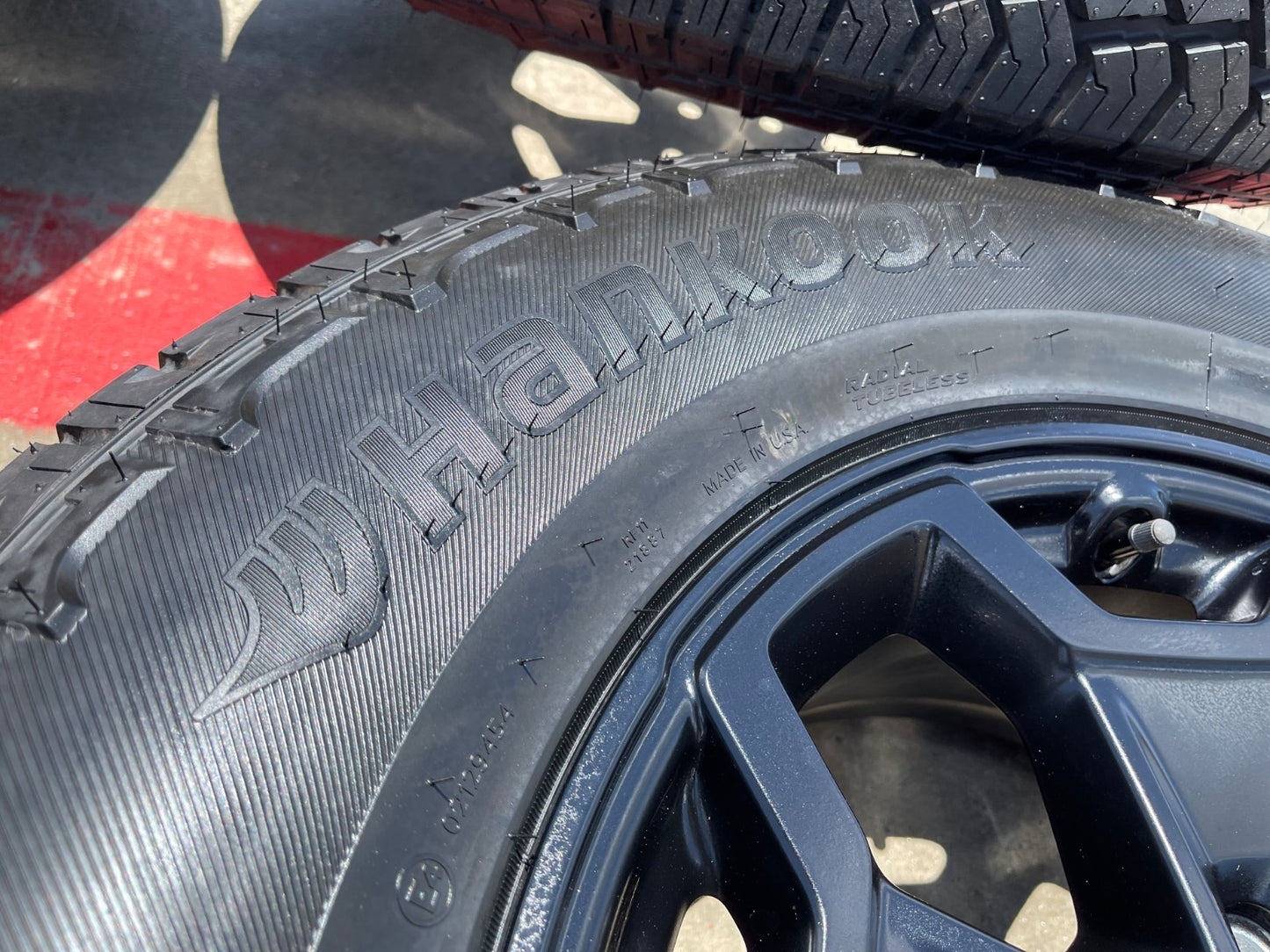 17" Jeep Wrangler SPORT OEM wheels rims tires 9237 SET black HANKOOK A/T2 NEW