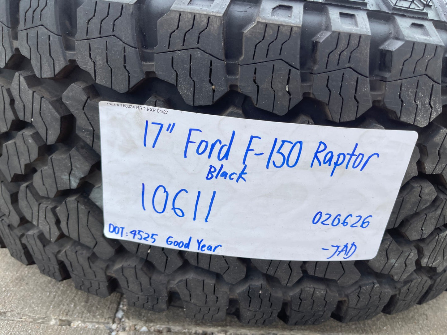 17" Ford F-150 Raptor OEM 10611 rims wheels Bronco 2026 2027 GOODYEAR 35" NEW