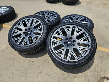 24" GMC Yukon Sierra DENALI OEM wheels rims GOODYEAR SET 2024 2025 2026 2027 NEW