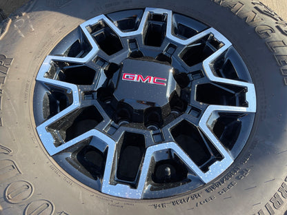 18" GMC Sierra AT4X Chevy Trail Boss 2500 OEM 14136 wheels rims GOODYEAR 35"