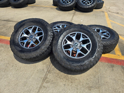 (5) 17" Ford Bronco OEM wheels rims SASQUATCH 95229 10387 Ranger BFG KO2 A/T