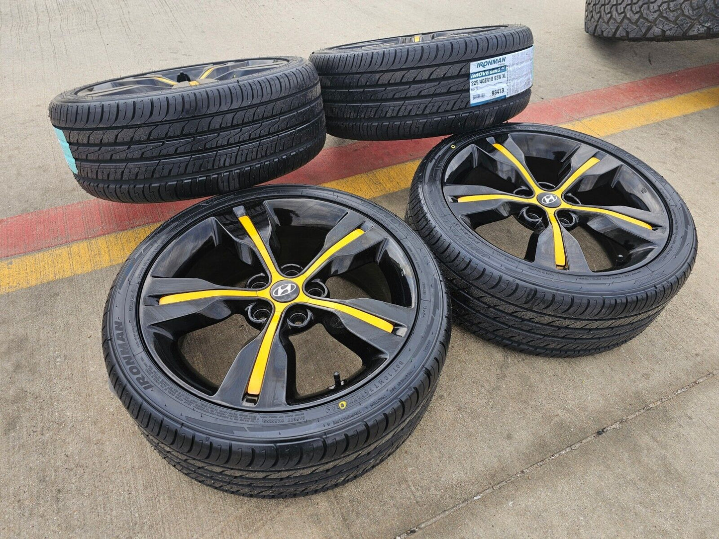 18" Hyundai Veloster K4 Sonata OEM wheel rims tires 70813 Tuscon Genesis NEW