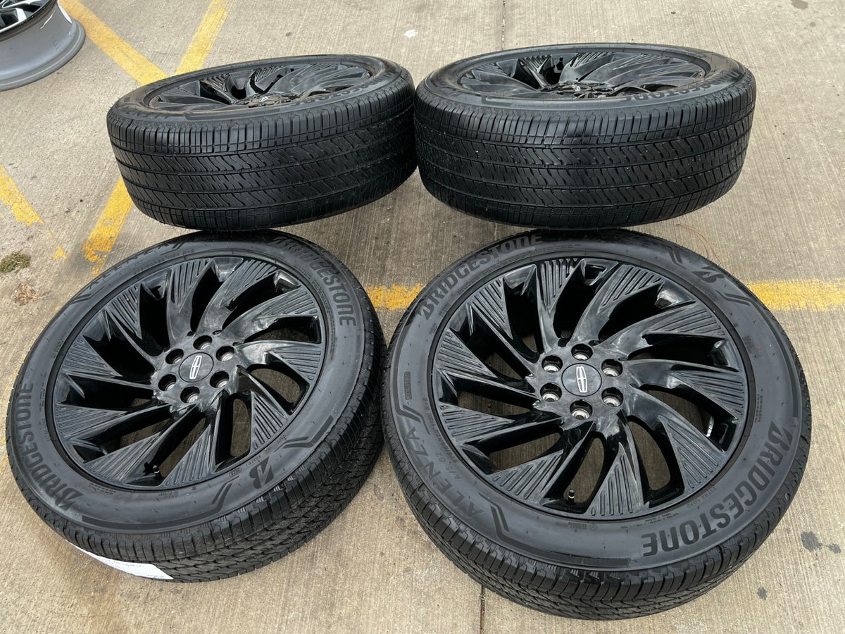 22" Lincoln Navigator OEM 10665 rims wheels BLACK LABEL 2026 2027 BRIDGESTONE