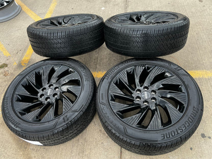 22" Lincoln Navigator OEM 10665 rims wheels BLACK LABEL 2026 2027 BRIDGESTONE