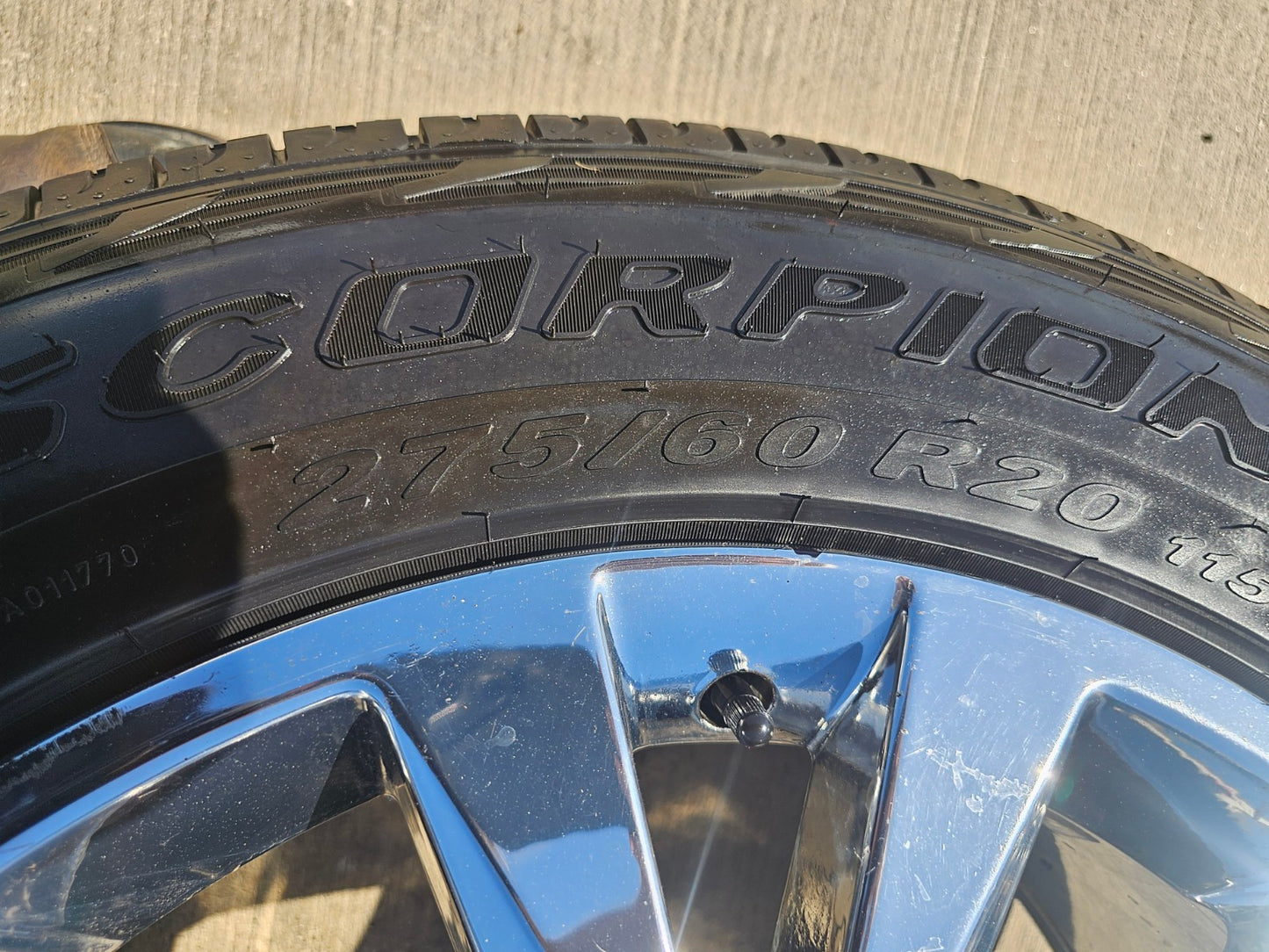 20" Ford F-150 Expedition CHROME rims wheels 10003 OEM tires SET PIRELLI A/TR