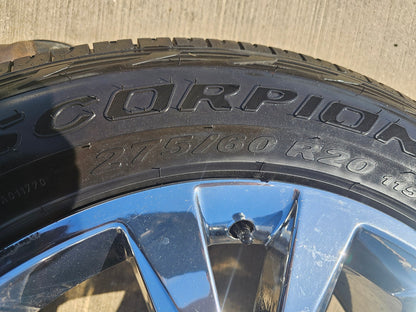 20" Ford F-150 Expedition CHROME rims wheels 10003 OEM tires SET PIRELLI A/TR