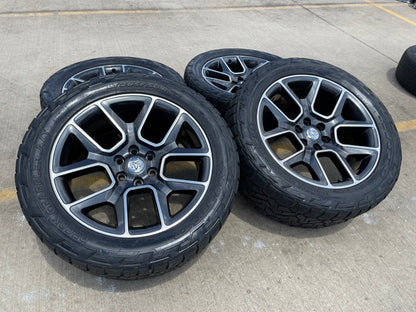 22" Dodge Ram 1500 OEM LIMITED Laramie wheels rims 2725 2684 NITTO 33"