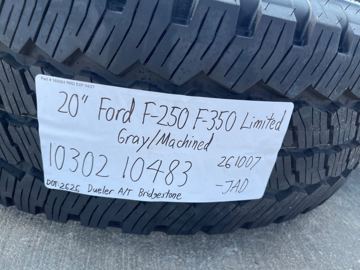 20" Ford F-250 F-350 OEM 10302 10483 LIMITED wheels rims 2025 2026 2027 SET NEW