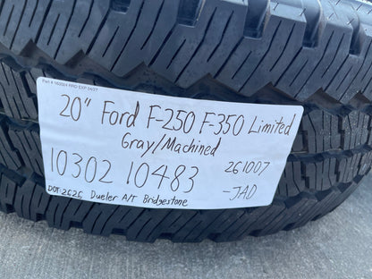 20" Ford F-250 F-350 OEM 10302 10483 LIMITED wheels rims 2025 2026 2027 SET NEW