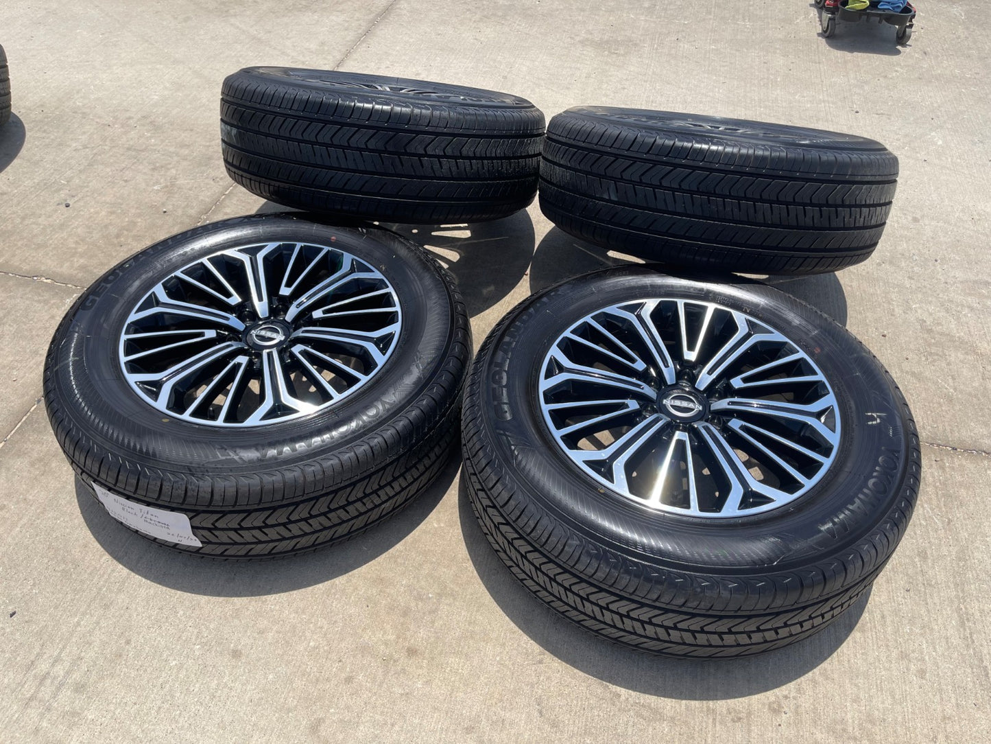 20" Nissan Titan PRO-4X Armada OEM wheels rims tires black 2025 2026 2027 NEW