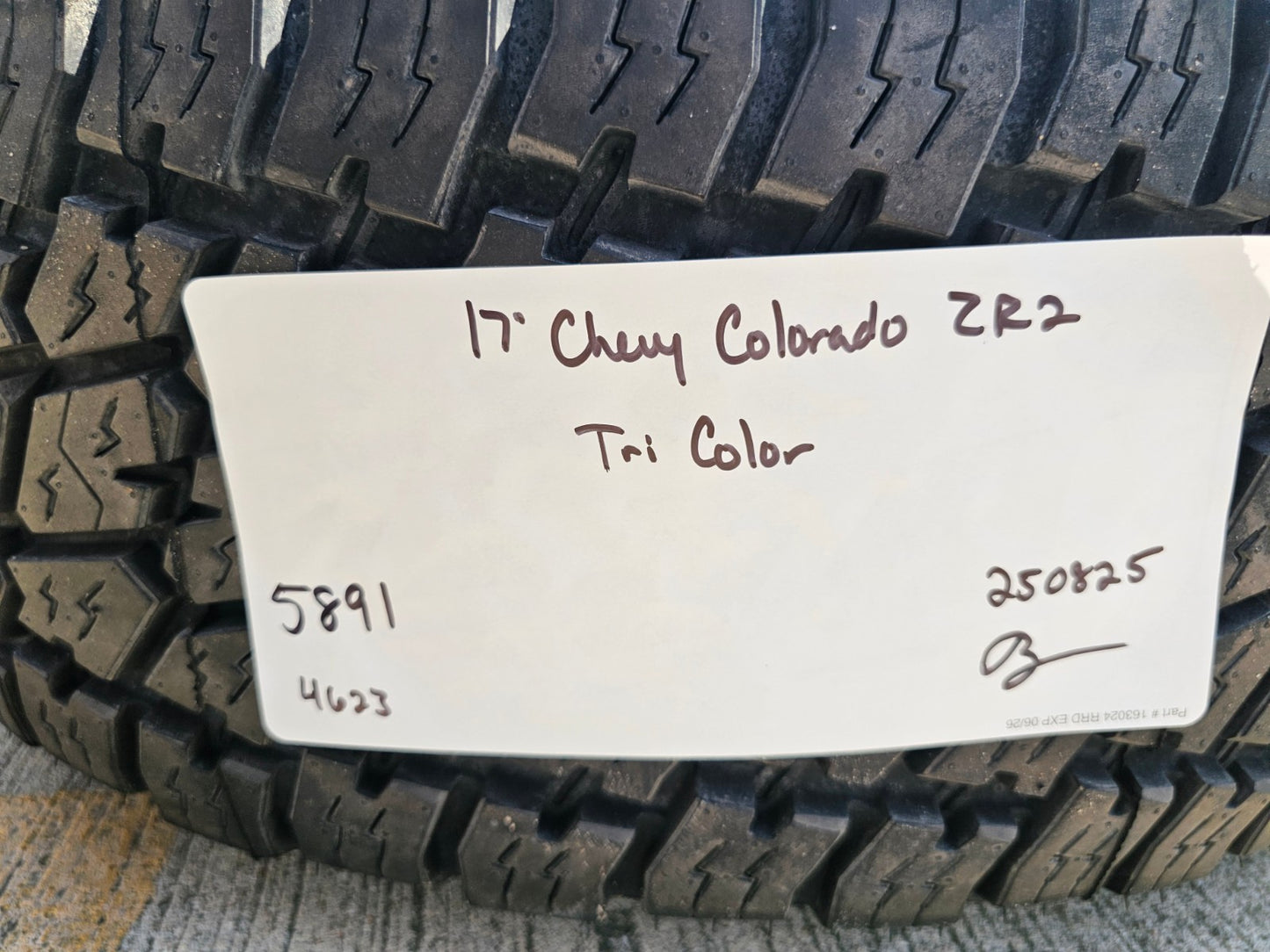 17" Chevy Colorado ZR2 OEM 5891 wheels rims tires GMC Canyon NEW
