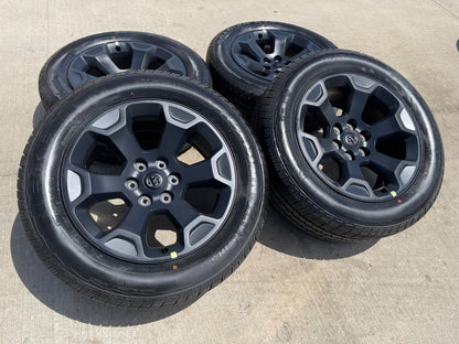 20" Dodge Ram 1500 OEM Laramie Black 2462 2680 wheels rims 2024 2025 2026 NEW