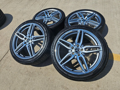 19" Mercedes E350 AMG C E S Class OEM 85541 wheels rims tires