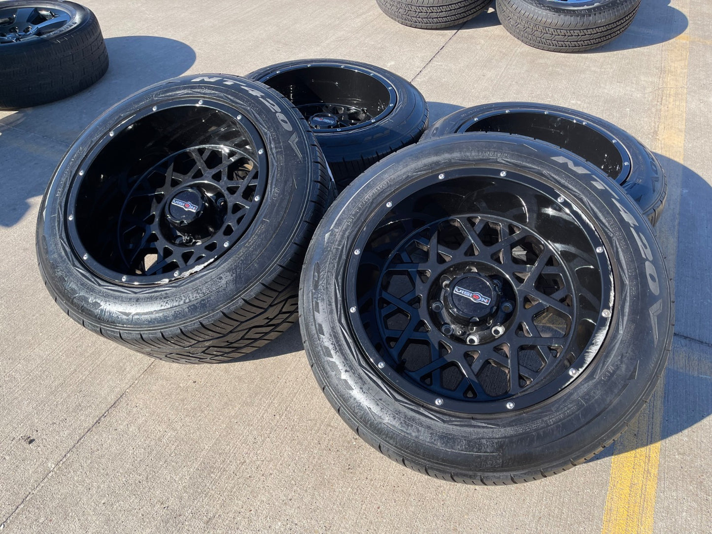 20x12 20" VISION SR599 wheels rims 8x165 8x6.5 Chevy GMC Ram 2500 3500