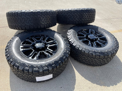 20" GMC Sierra Chevy 2500 OEM 5957 BLACK DIAMOND wheels rims tires BFG 37"