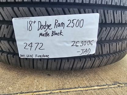 18" Dodge Ram 2500 3500 STEEL black OEM 2473 wheel rim tire 2025 2026 2027 NEW