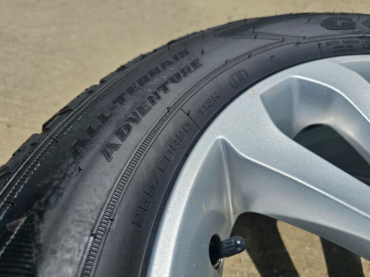 20" Range Rover OEM 72245 wheels rims Land Defender tires SET GOODYEAR A/T