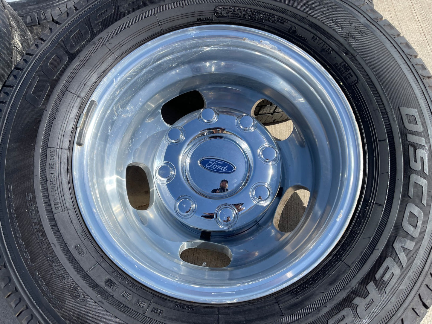 17" Ford F-350 Dually OEM 10477 10478 rims wheels SET tires COOPER