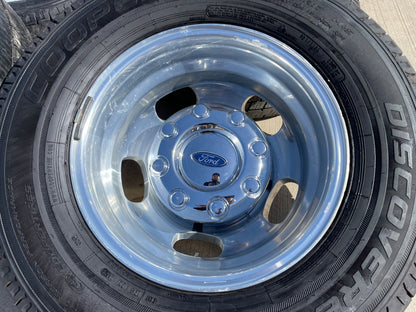 17" Ford F-350 Dually OEM 10477 10478 rims wheels SET tires COOPER
