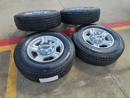 17" Ford F-250 F-350 OEM 10096 wheels rims tires FIRESTONE H/T SET