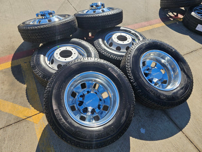 18" GMC Sierra 3500 DENALI Dually rims wheels OEM 14127 14129 8x210 MICHELIN NEW