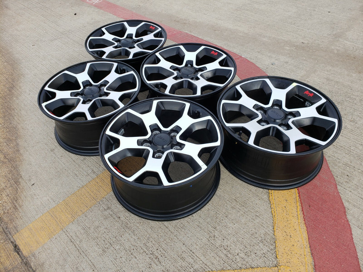 (5) 17" Jeep Wrangler Gladiator Rubicon OEM 9218 wheels rims SET