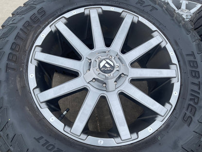 20x9 FUEL Contra D714 Silverado Ford F-150 RAM wheels rims 6x139 6x135