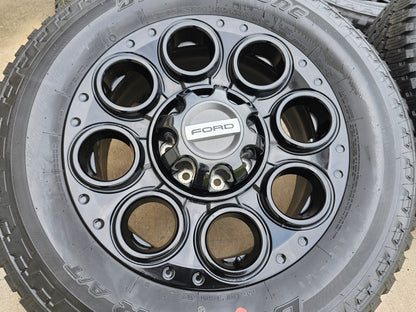 20" Ford F-250 F-350 OEM black LARIAT wheels rims 10299 tires BRIDGESTONE NEW