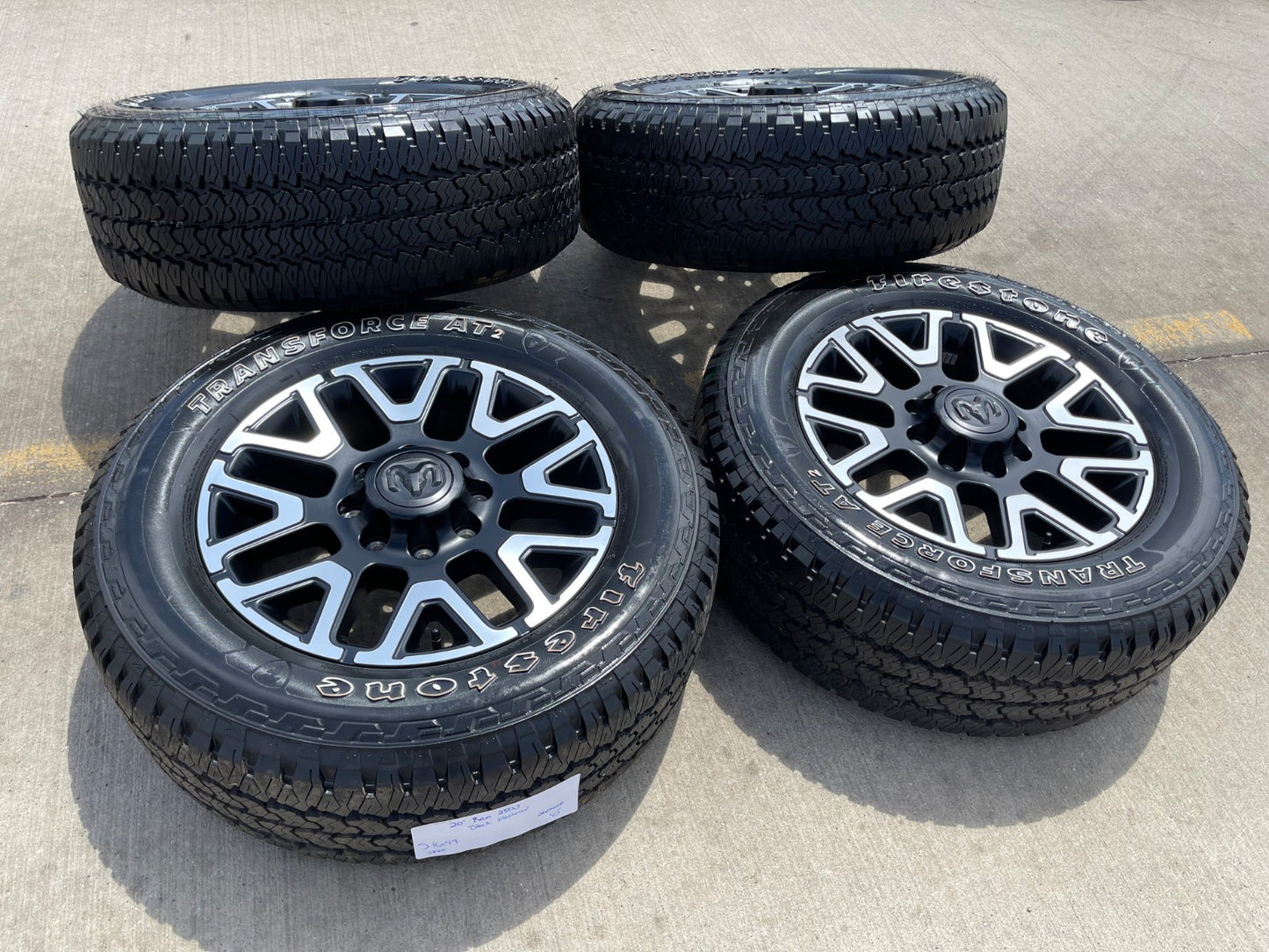 20" Dodge Ram 2500 3500 LARAMIE OEM 51649 wheels rims A/T2 2025 2026 NEW