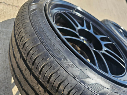 18x9.5 18" Enkei 3798956538BK RPF1 5x114.3 5x4.5 +15 Black Camry IS300 Mustang