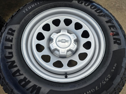 17" Chevy Colorado OEM wheels rims Silverado 8130 Canyon 2025 2026 NEW GOODYEAR