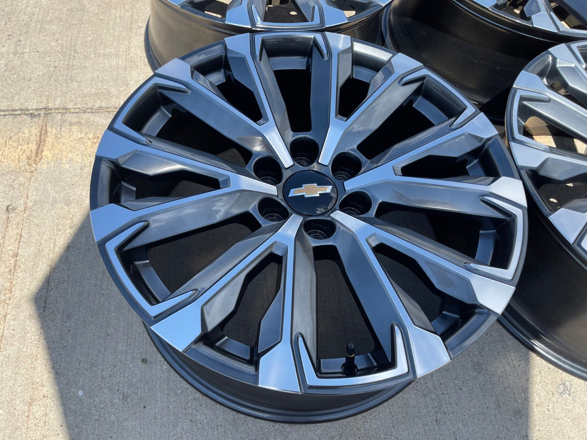 22" Chevy Tahoe Silverado Suburban OEM wheels rims 2023 2024 2025 2026 2027 NEW