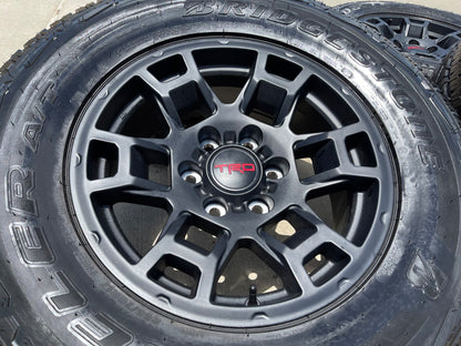 17" Toyota Tacoma 4Runner OEM wheels rims black SET TRD FJ BRIDGESTONE A/T NEW