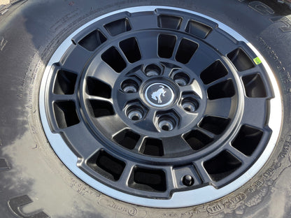 17" Ford Bronco HERITAGE SASQUATCH OEM 22025 wheels rims SET BFG KO2 A/T 37" NEW