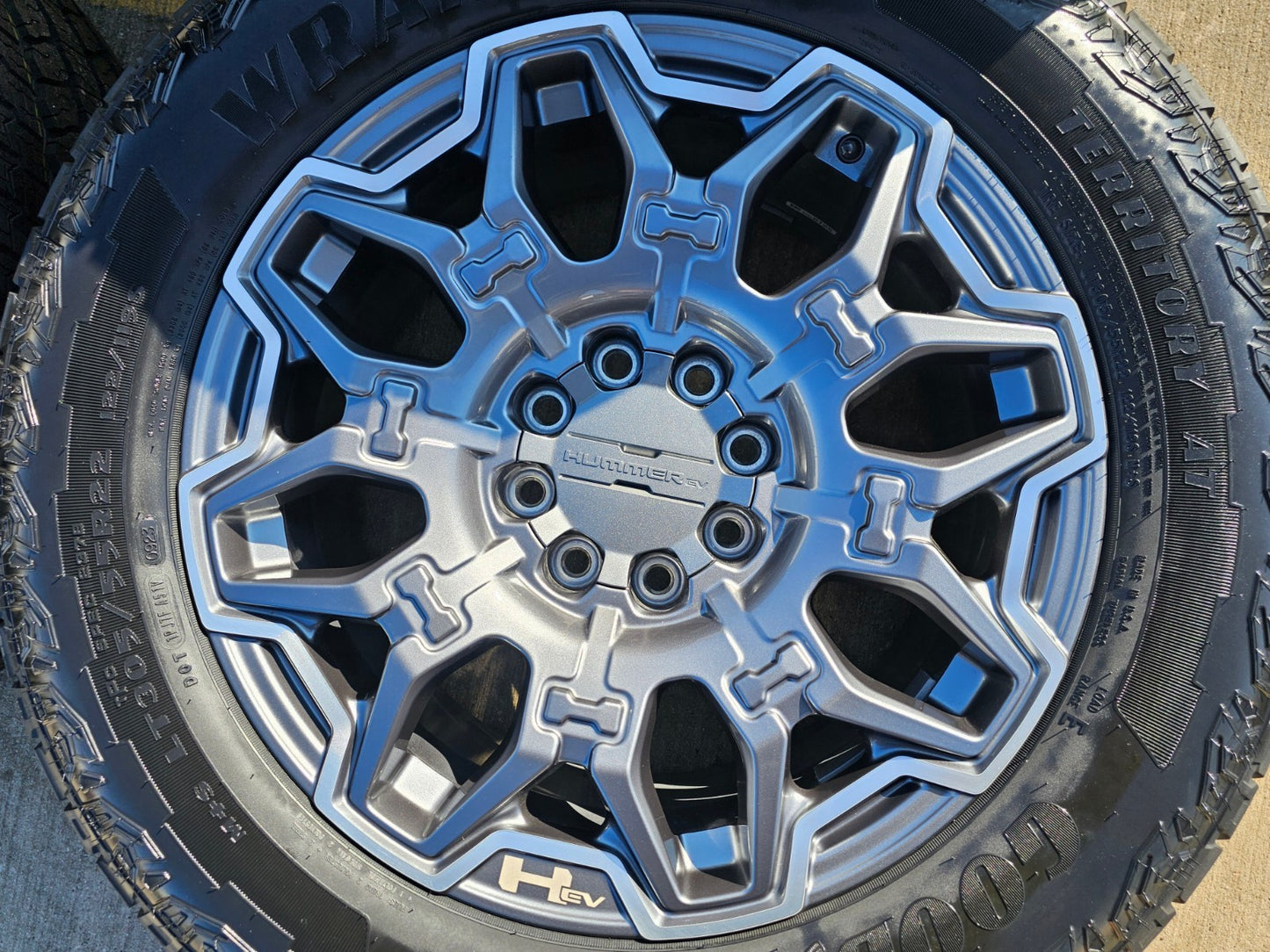 22" Hummer EV HEV 2500 OEM 8x165 14094 wheels rims 2024 2025 2026 NEW GOODYEAR