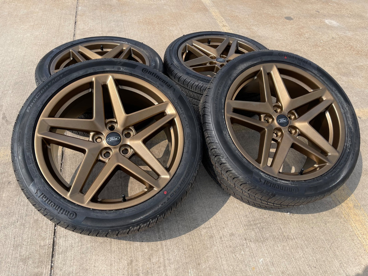 19" Ford Mustang Stealth GT OEM 10595 wheels rims 2023 2024 2025 2026 BRONZE