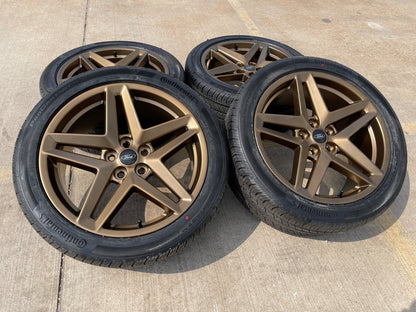 19" Ford Mustang Stealth GT OEM 10595 wheels rims 2023 2024 2025 2026 BRONZE