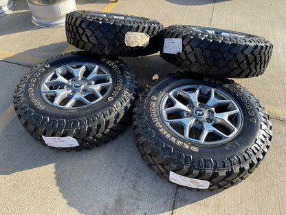 17" Ford Bronco OEM wheels rims SASQUATCH 95229 10387 Ranger NEW FIRESTONE M/T