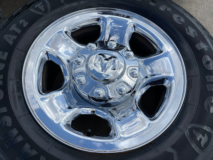 17" Ram 2500 3500 Laramie Power Wagon OEM 2186 wheels rims FIRESTONE A/T2