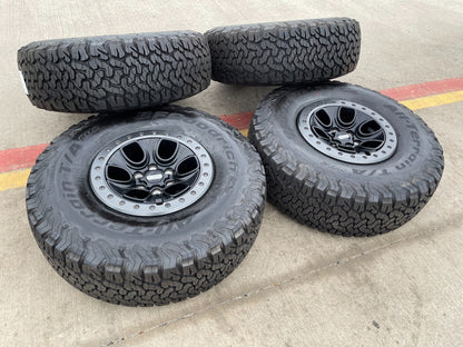 17" Ford F-150 Raptor OEM BEADLOCK rims wheels 10459 95210 BFG KO2 37" tires NEW