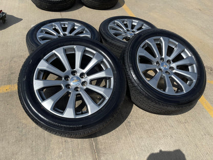22" Chevy Silverado High Country OEM 5922 wheels rims Tahoe BRIDGESTONE SET