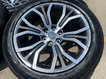 22" Dodge Ram 1500 OEM TUNGSTEN LIMITED Laramie wheels rims SET PIRELLI NEW