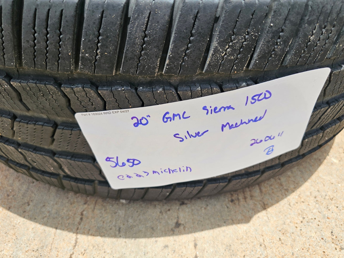 20" GMC Sierra Yukon Denali OEM 5650 wheels rims tires MICHELIN FITS 1999-2027