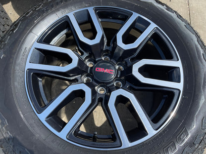 20" GMC Sierra Yukon AT4X Silverado OEM 5914 wheels rims SET BRIDGESTONE A/T NEW